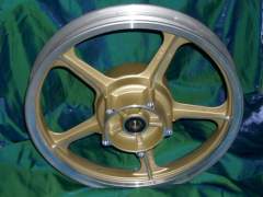 (Z 550 GP) Hinterrad komplett gold 41073-1137-F6 SOLID WHEEL ASSY REAR GOLD