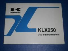 (KLX 250 E) Owner`s Manual KLX 250 Italienisch