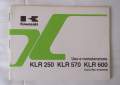 (KLR 250 570 600) Owner`s Manual KLR 250 570 600 Italienisch